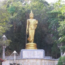 высокое качество высокое качество античная бронзовая статую стоящего Будды 